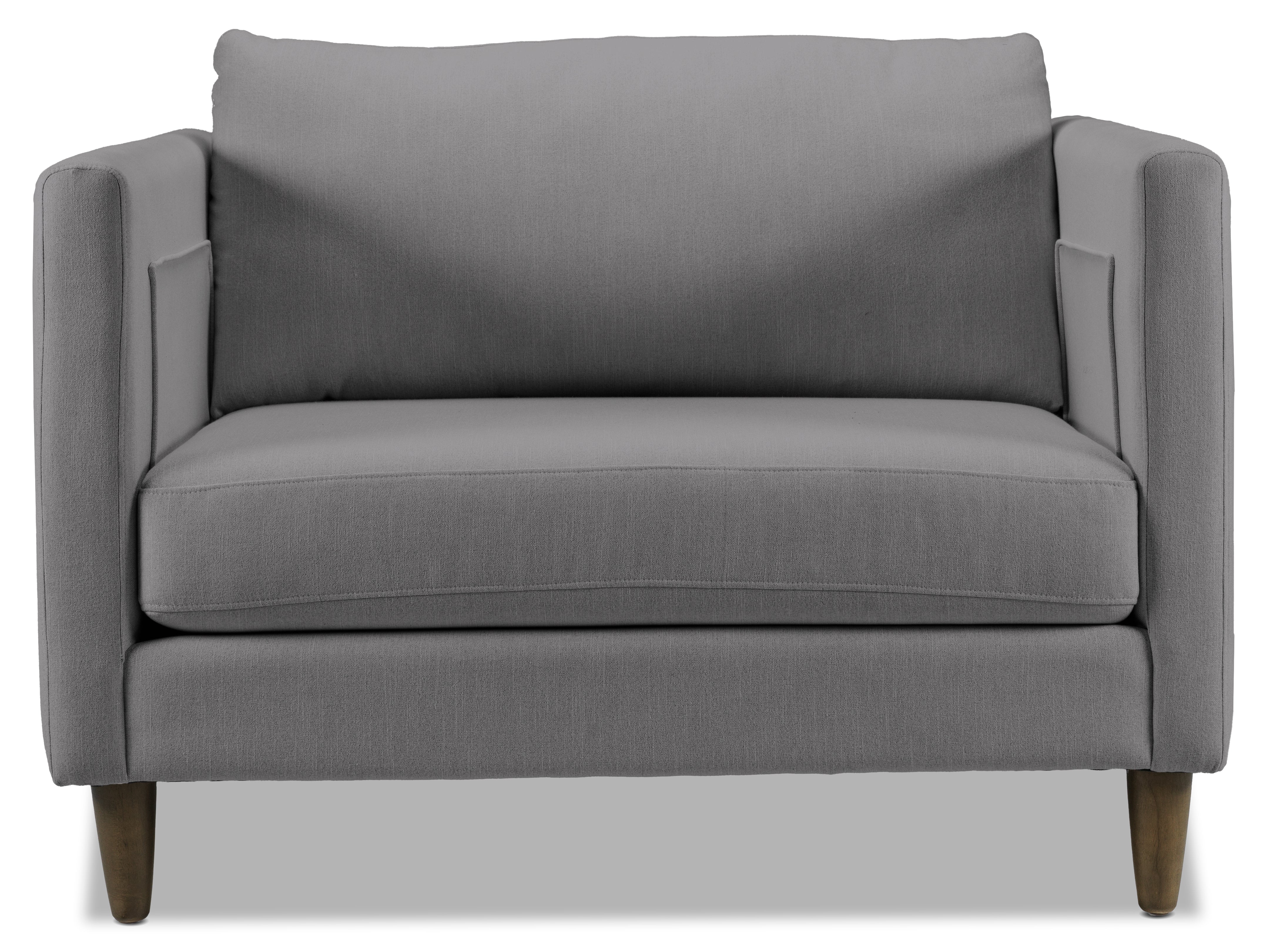 Amelia Sofa, Loveseat and Chair Set - Charcoal