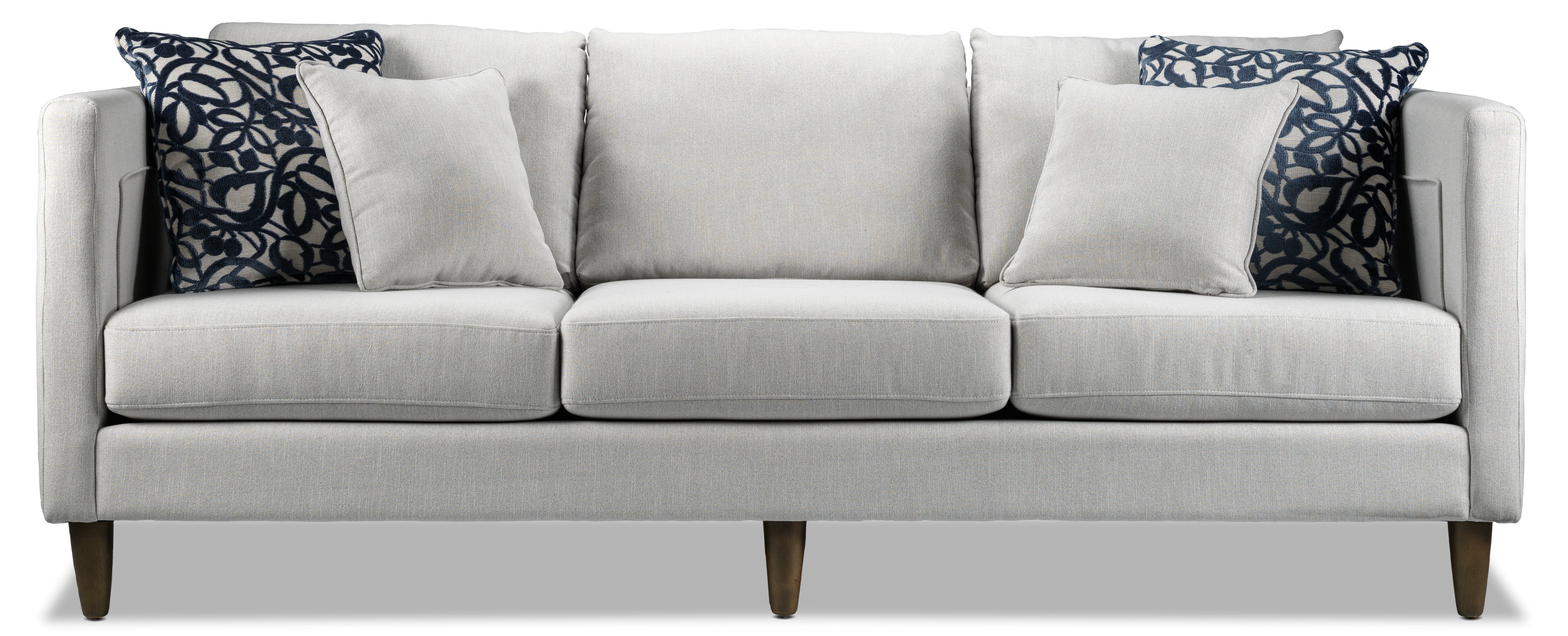 Amelia 2 Pc. Living Room Package w/ Chair and a Half - Light Grey