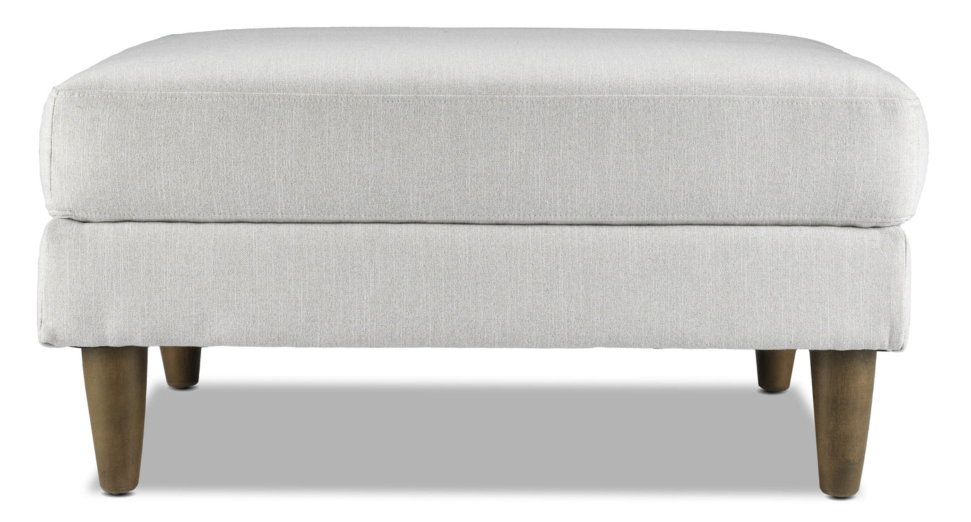 Amelia Ottoman and a Half - Light Grey