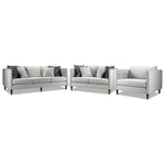 Amelia 3 Pc. Living Room Package - Light Grey