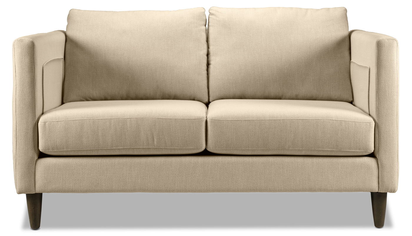 Amelia Sofa and Loveseat Set - Beige