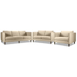 Amelia Sofa, Loveseat and Chair Set - Beige