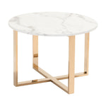 Nezahual - II End Table - Stone/Gold