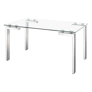 Hidal 59" Glass Dining Table