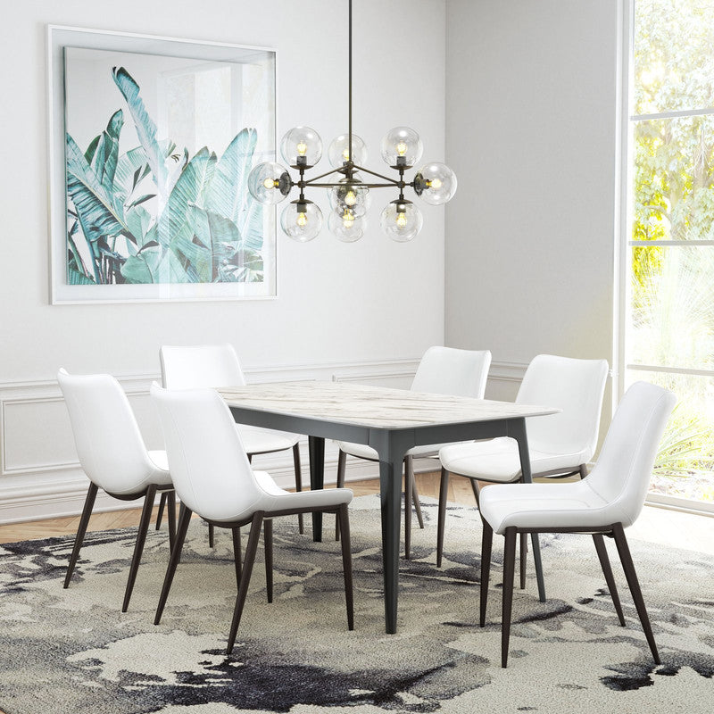 Teglberg Dining Chair - White/Walnut - Set of 2