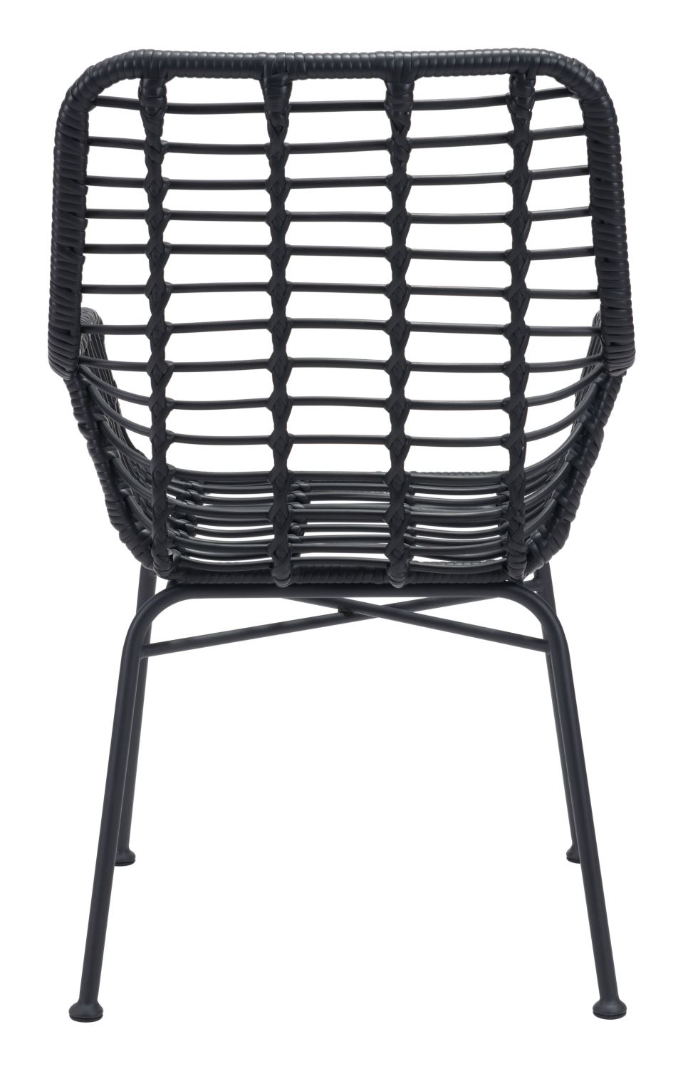 Erwood Outdoor Dining Arm Chair - Black - Set of 2