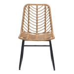 Joussard Outdoor Dining Chair - Set of 2 - Natural/Black