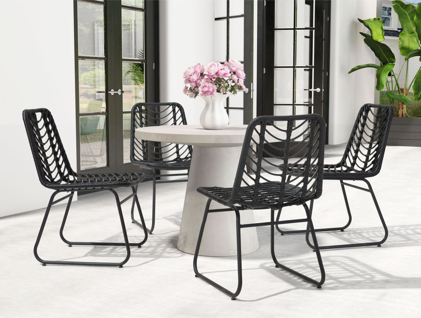 Joussard Outdoor Dining Chair - Set of 2 - Black