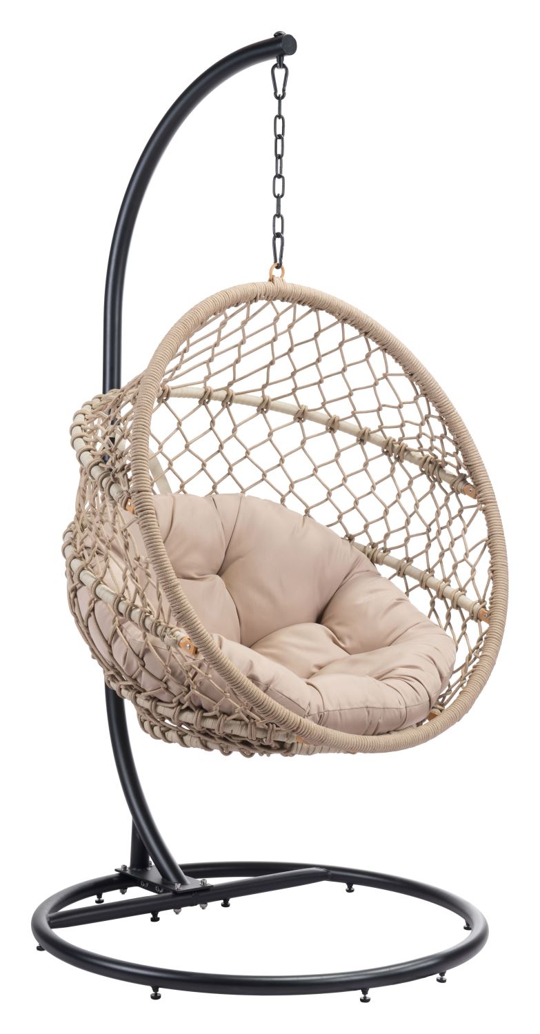 Kemnay Outdoor Hanging Chair - Natural/Black