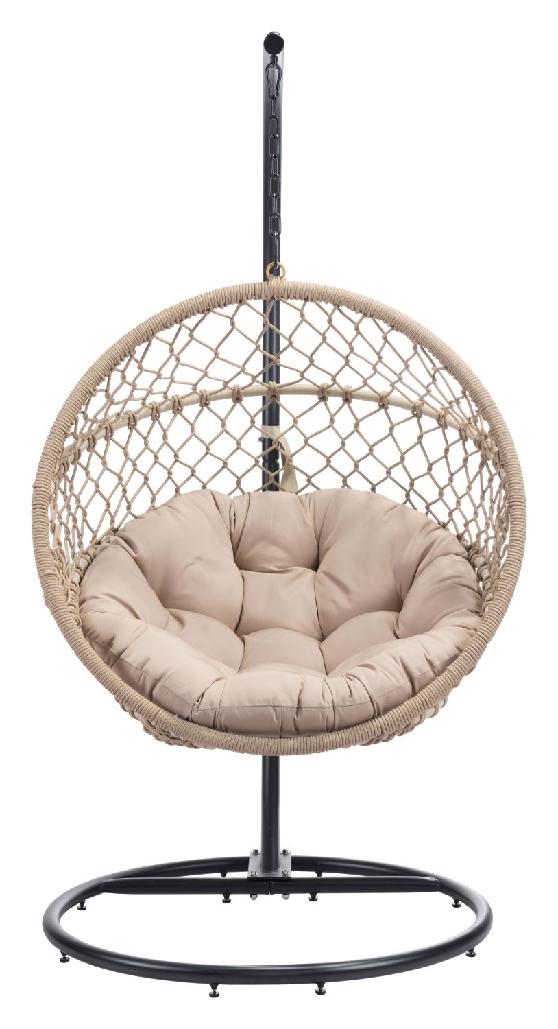 Kemnay Outdoor Hanging Chair - Natural/Black