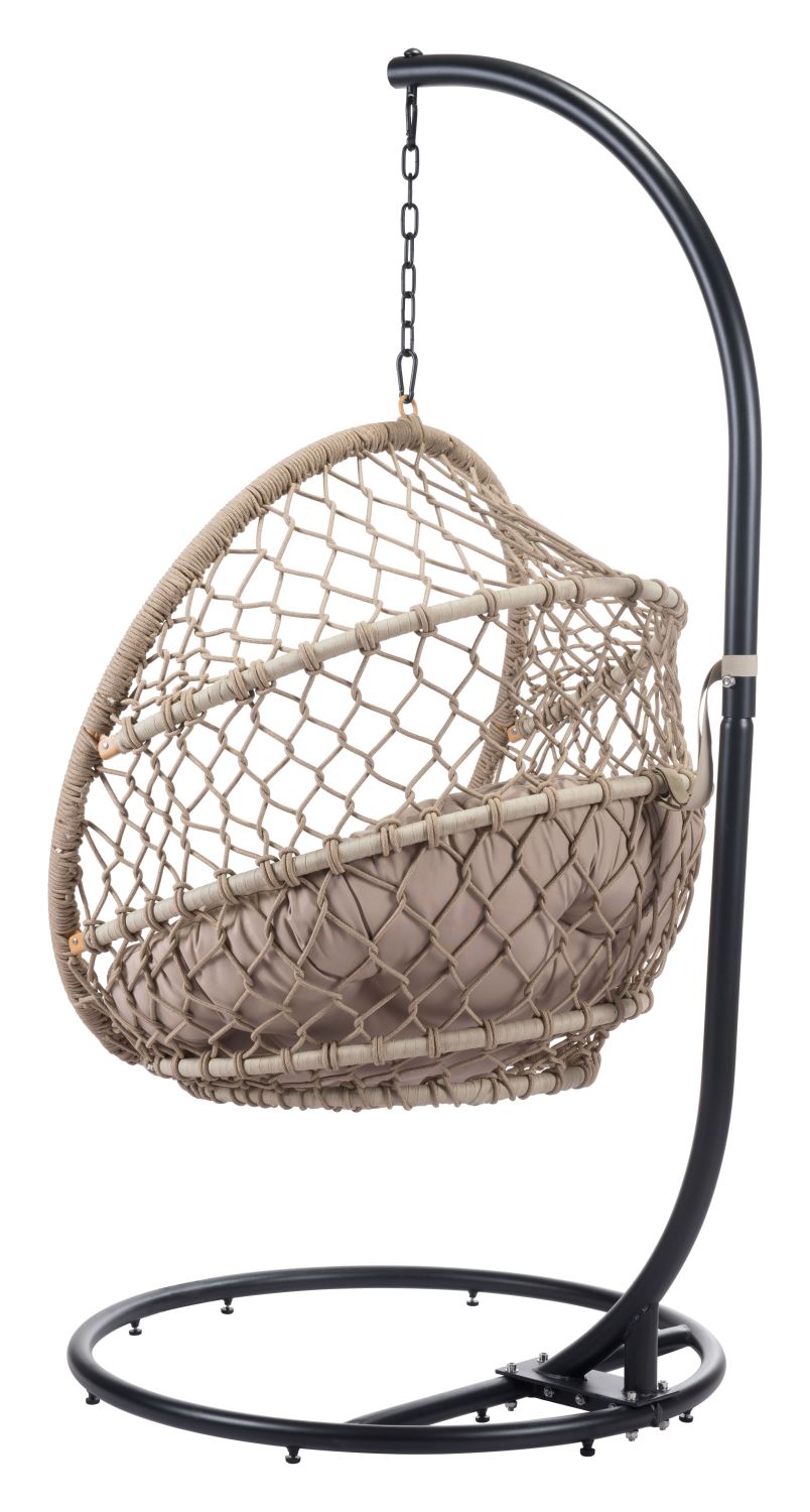 Kemnay Outdoor Hanging Chair - Natural/Black