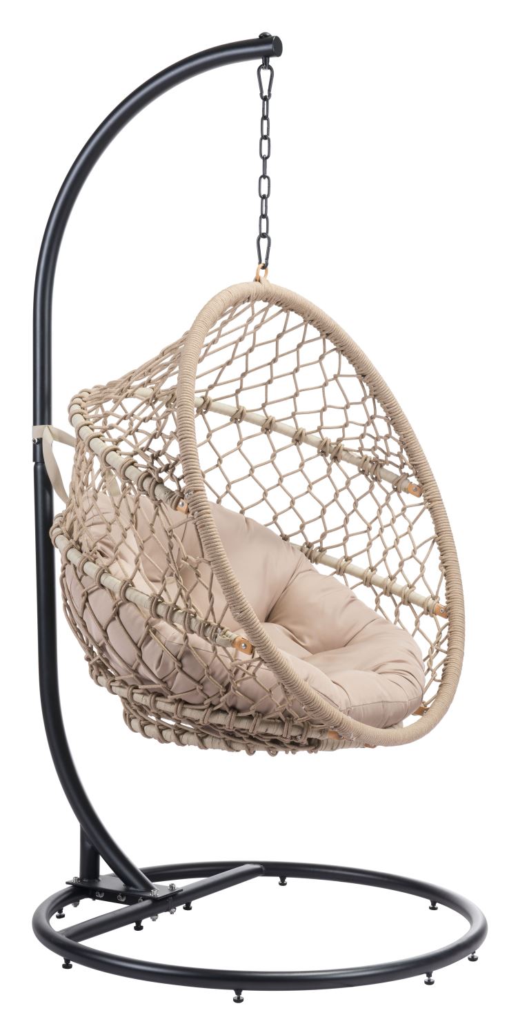 Kemnay Outdoor Hanging Chair - Natural/Black