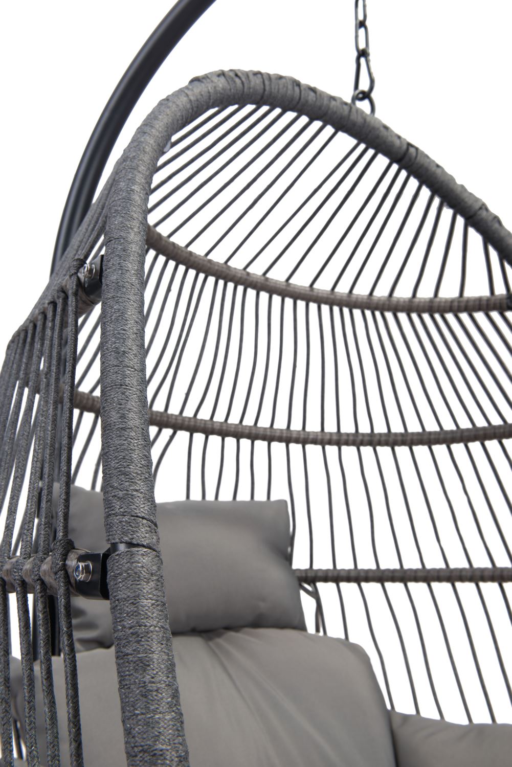 Belbutte Outdoor Hanging Chair - Grey/Black