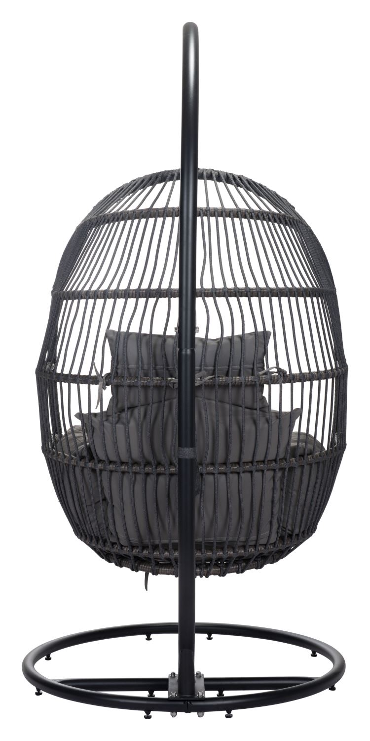 Belbutte Outdoor Hanging Chair - Grey/Black