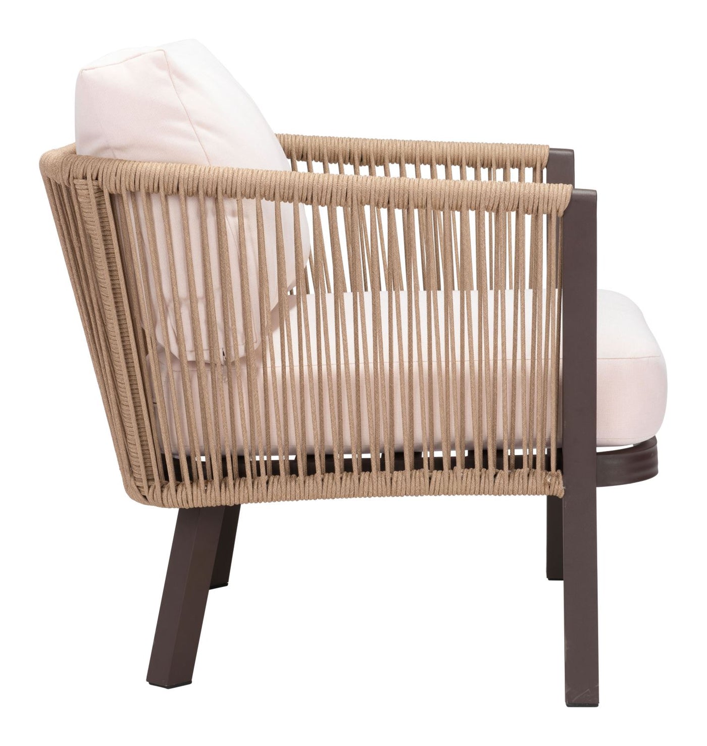 Nokomis Outdoor Accent Chair - Set of 2 - Beige/Natural