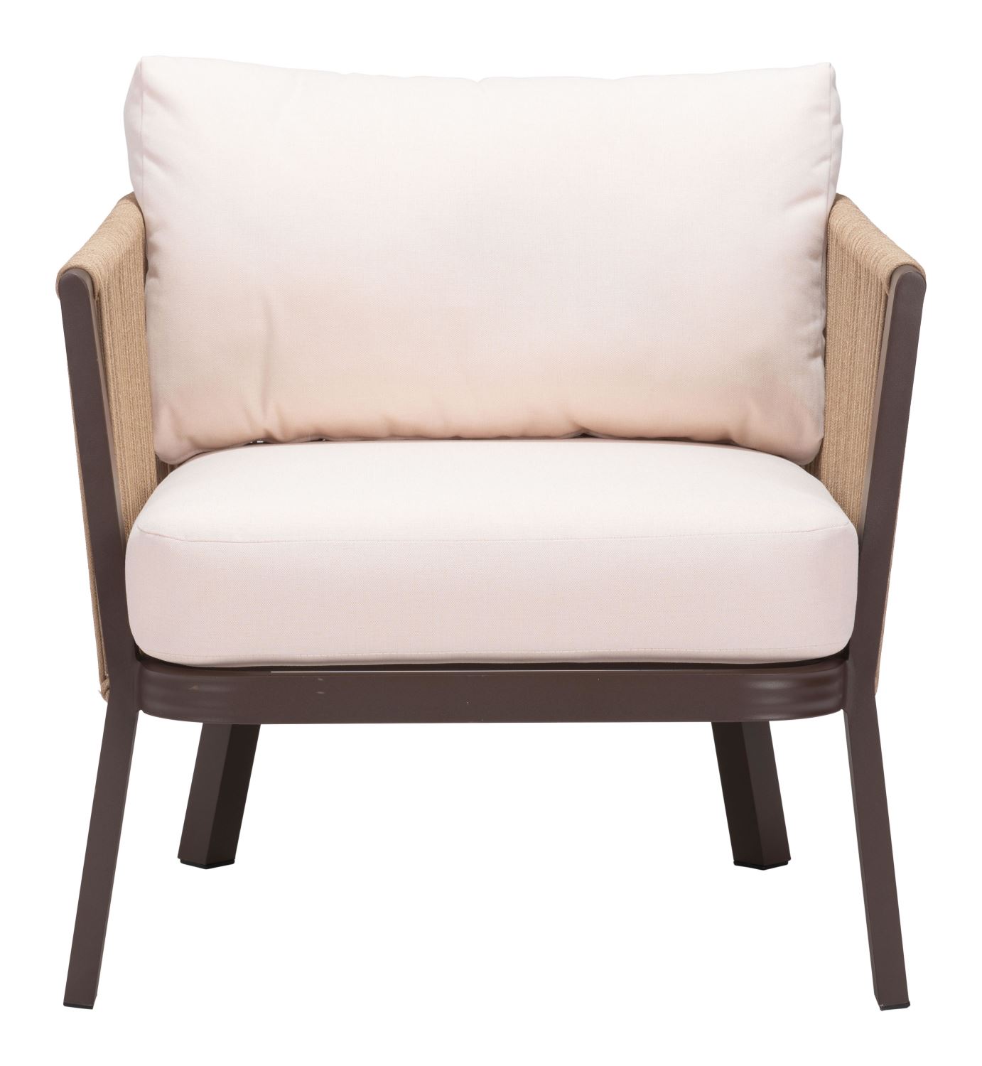 Nokomis Outdoor Accent Chair - Set of 2 - Beige/Natural