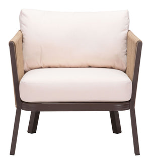 Nokomis Outdoor Accent Chair - Set of 2 - Beige/Natural