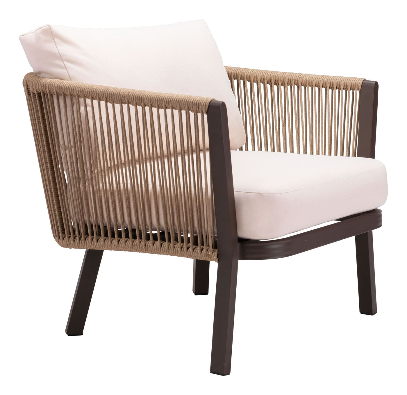 Nokomis Outdoor Accent Chair - Set of 2 - Beige/Natural