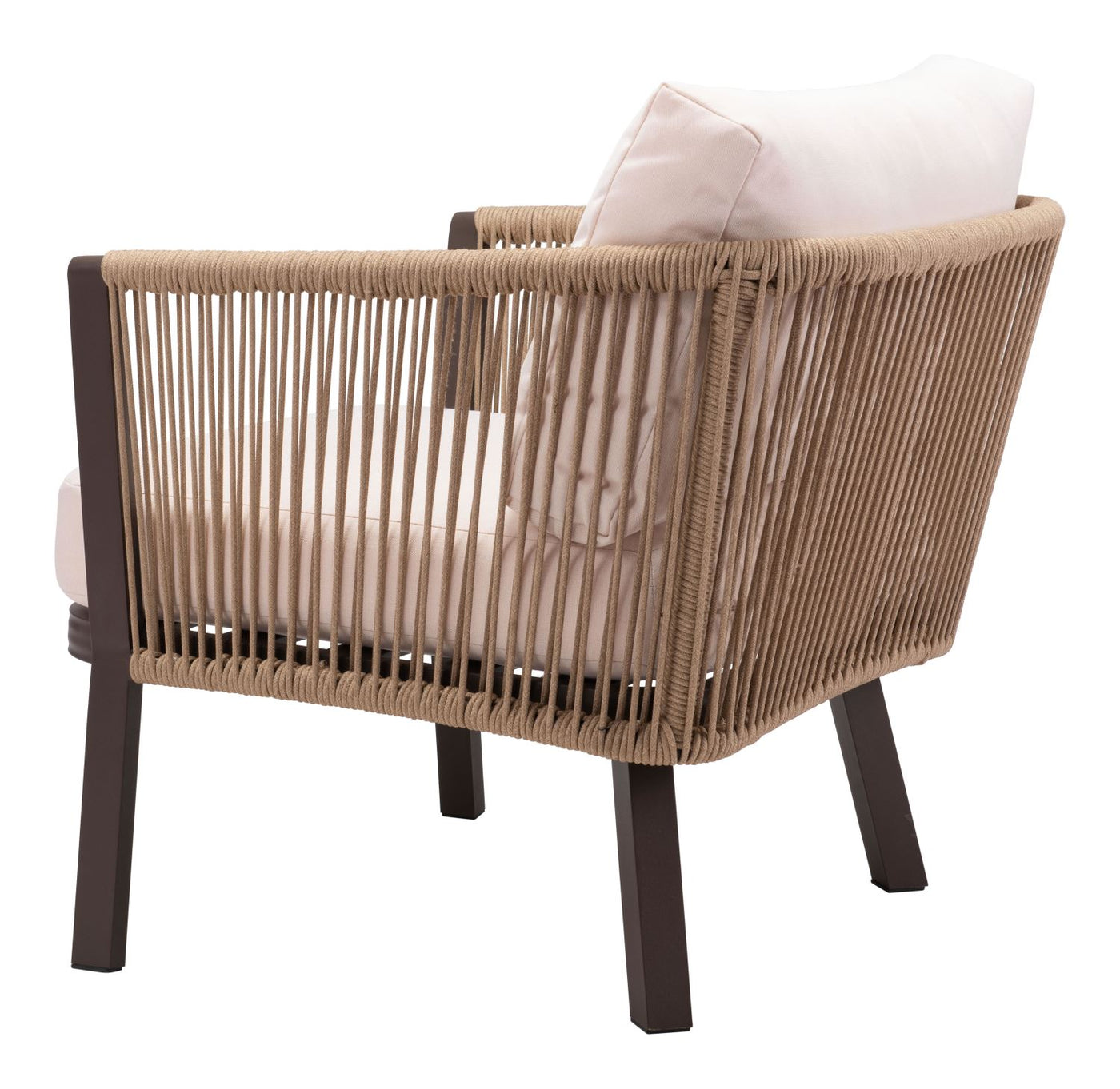 Nokomis Outdoor Accent Chair - Set of 2 - Beige/Natural