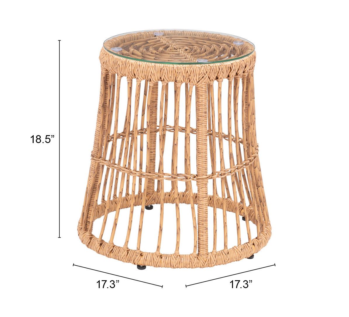 Venlaw Outdoor End Table - Natural