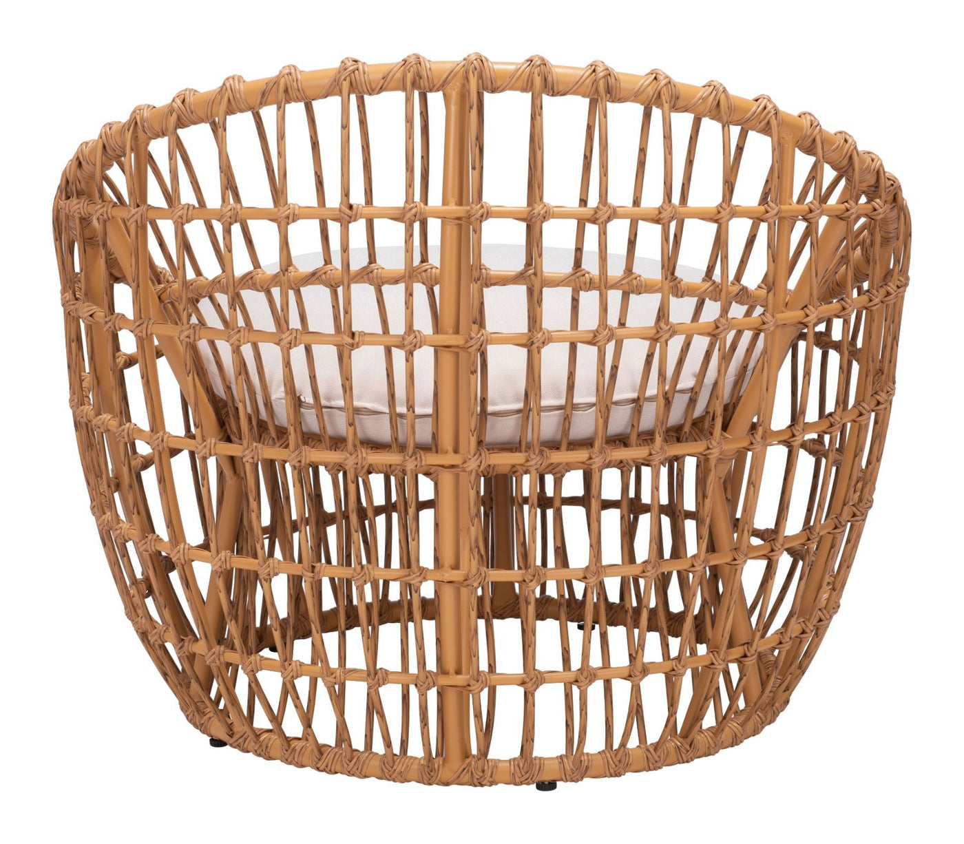 Zoria Outdoor Papasan Chair - Beige/Natural