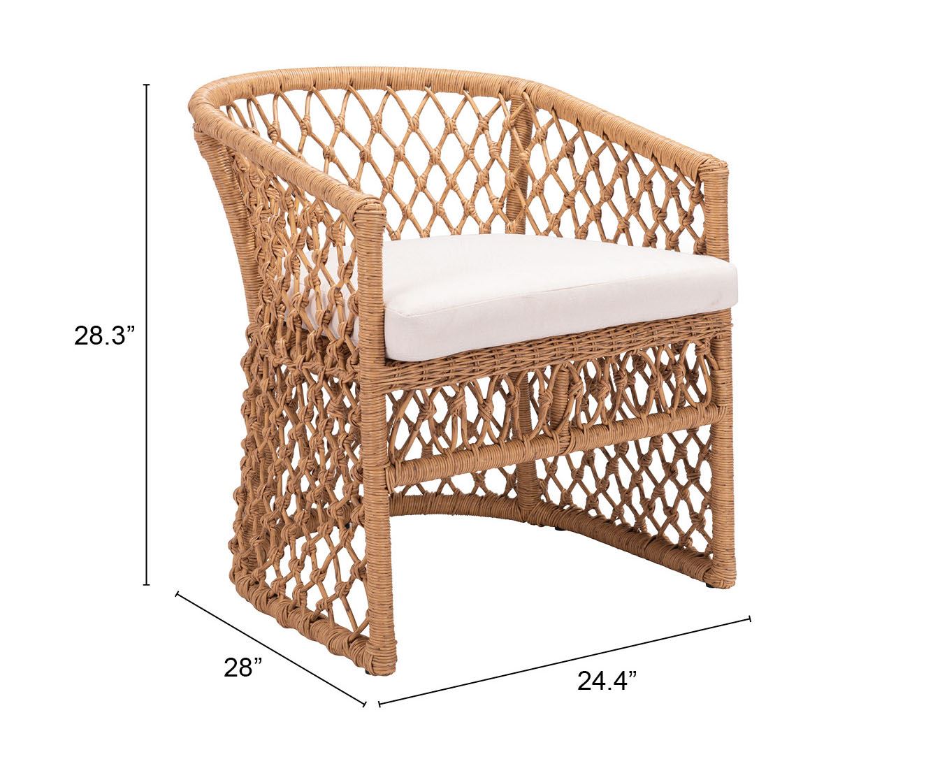 Payuk Outdoor Accent Chair - Beige/Natural