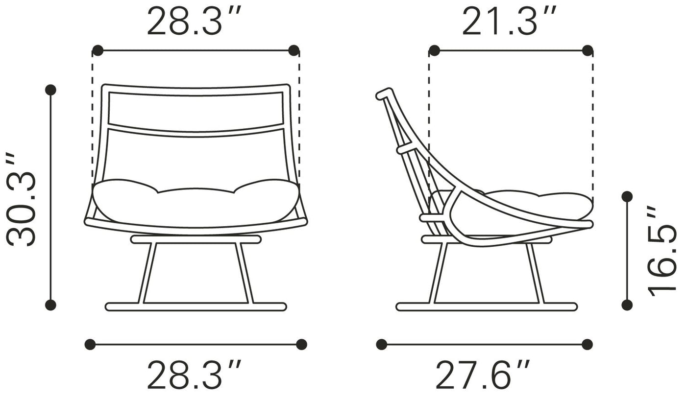 Wrox Outdoor Papasan Chair - Beige/Natural