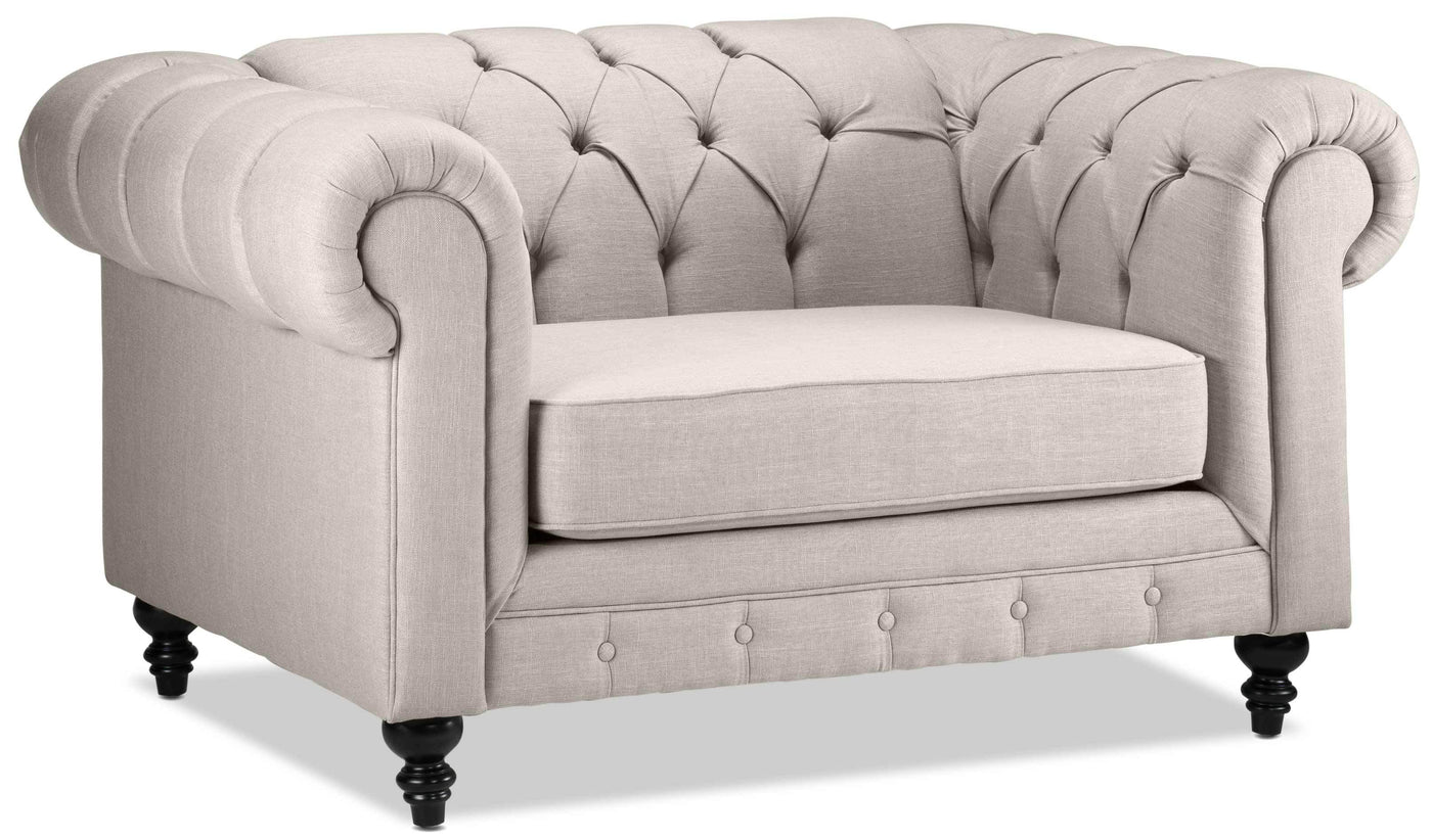 Derbyshire Sofa, Loveseat and Chair and a Half Set - Wheat