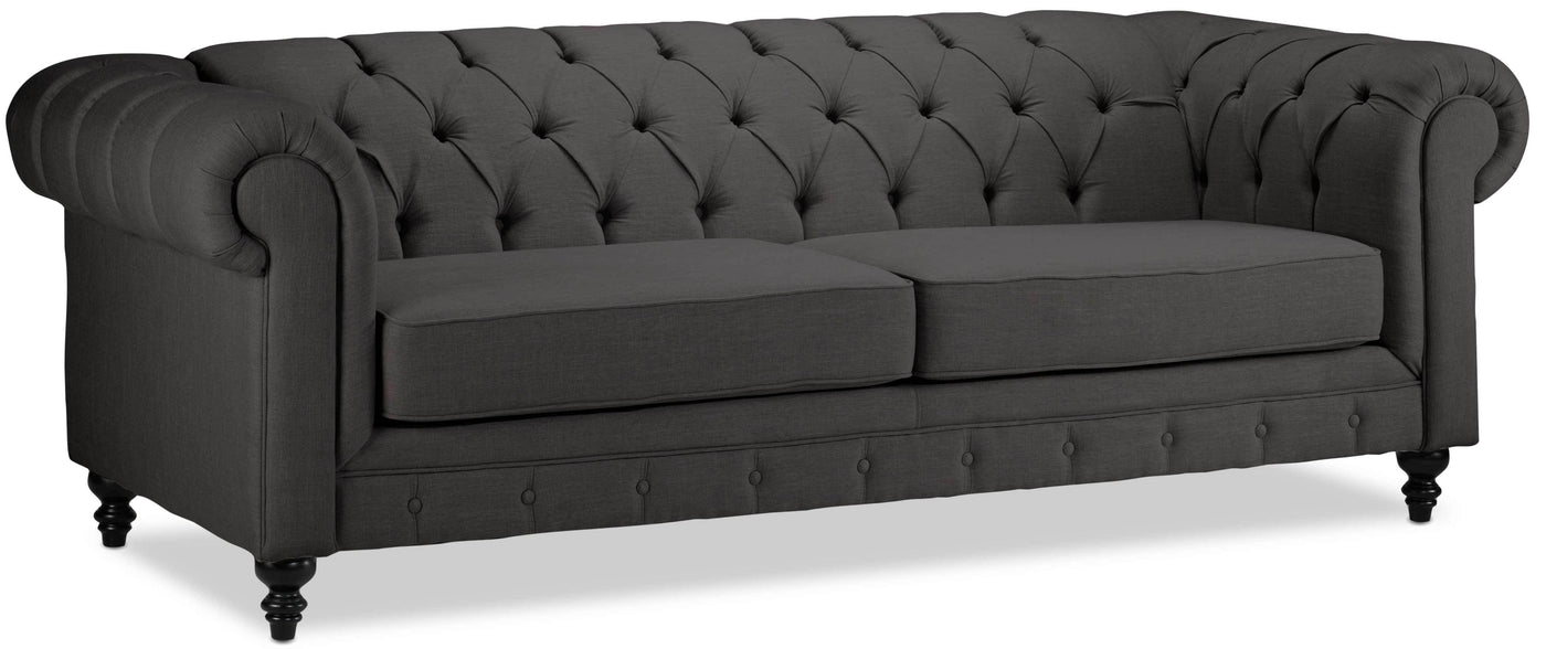 Derbyshire Sofa and Chair and a Half Set - Dark Grey
