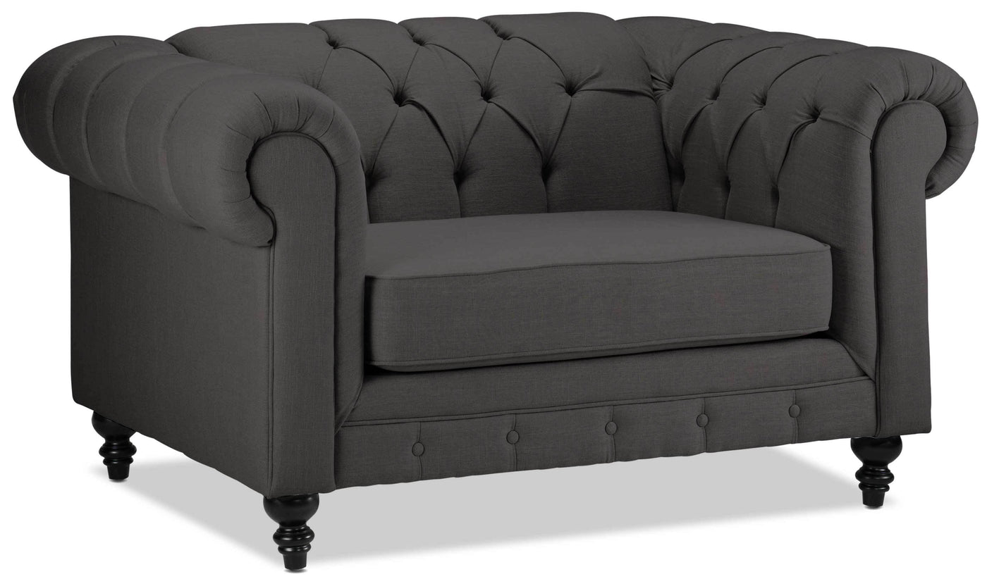 Derbyshire Chair and a Half - Dark Grey
