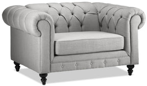 Derbyshire Chair and a Half - Grey