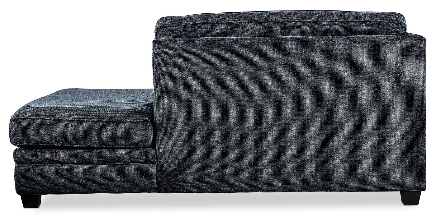Anatasia 2-Piece Sectional with Right-Facing Chaise - Navy