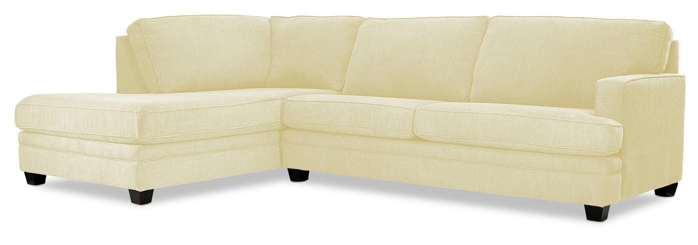 Anatasia 2-Piece Sectional with Left-Facing Chaise - Ivory