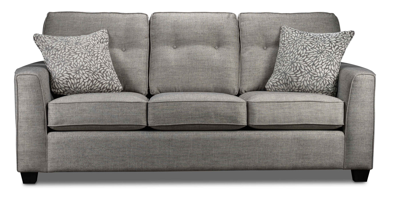 Athabasca Sofa and Loveseat Set - Grey