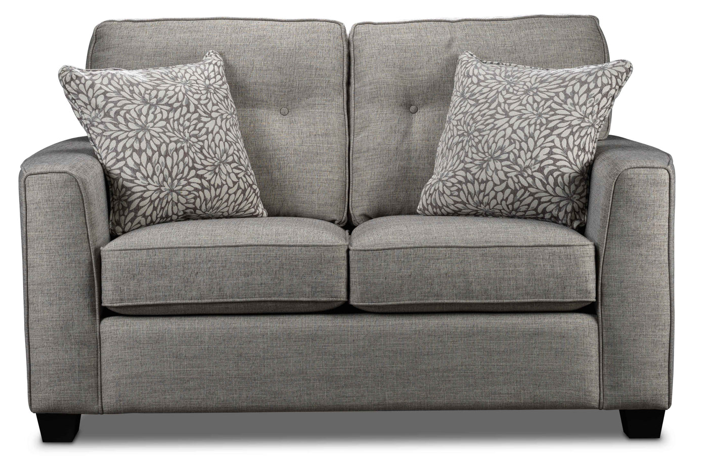 Athabasca Sofa and Loveseat Set - Grey