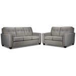Athabasca Sofa and Loveseat Set - Grey