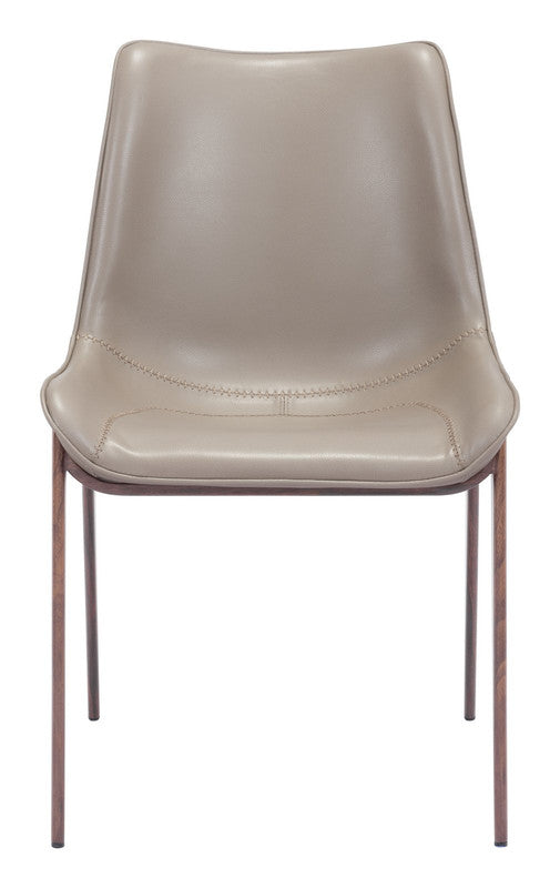 Teglberg Dining Chair - Greyish Brown/Walnut - Set of 2