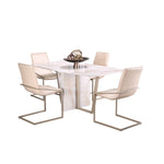 Ophelia 5-Piece Dining Set - Cream