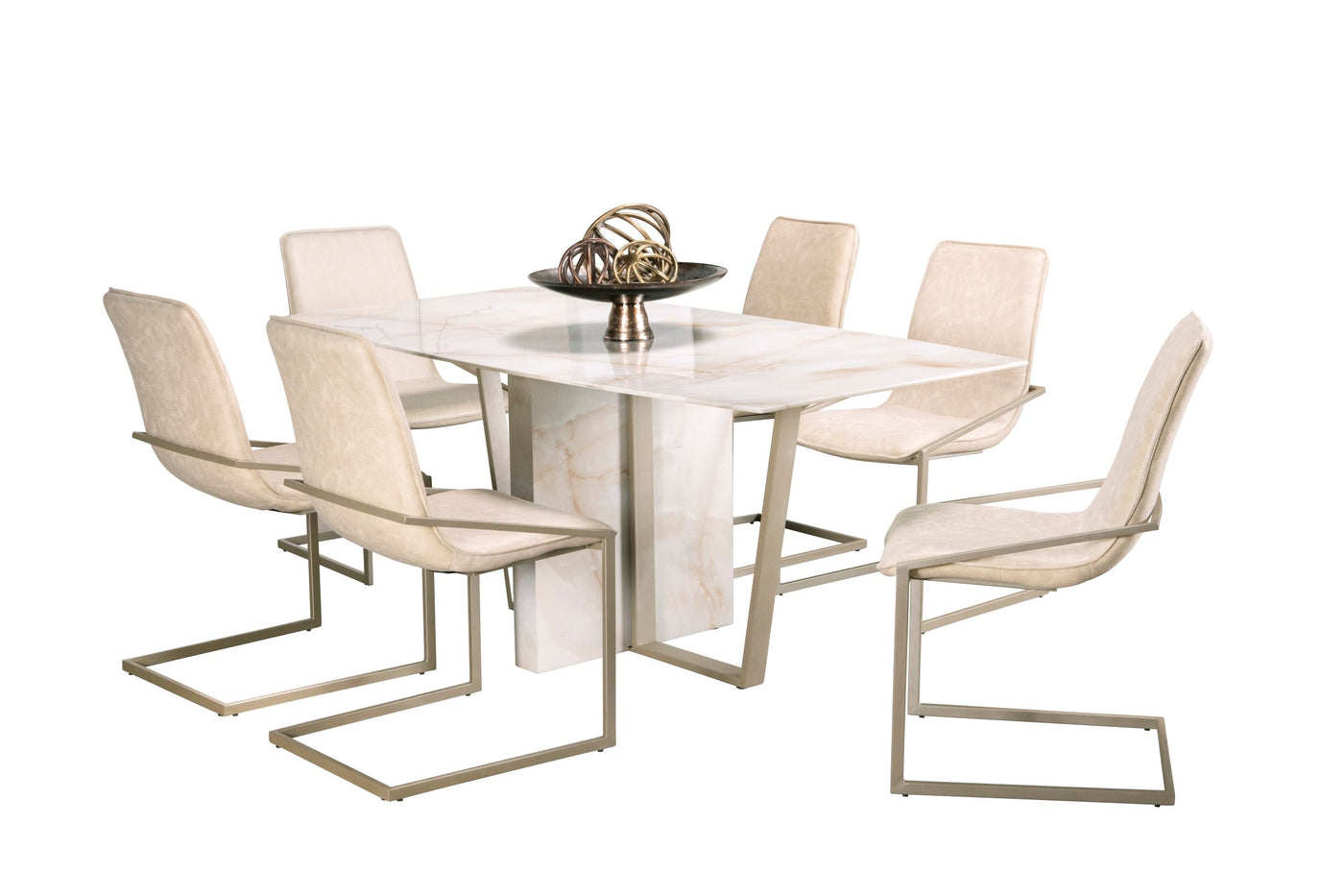 Ophelia 7-Piece Dining Set - Cream