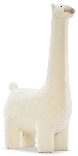 Llama Ottoman - White