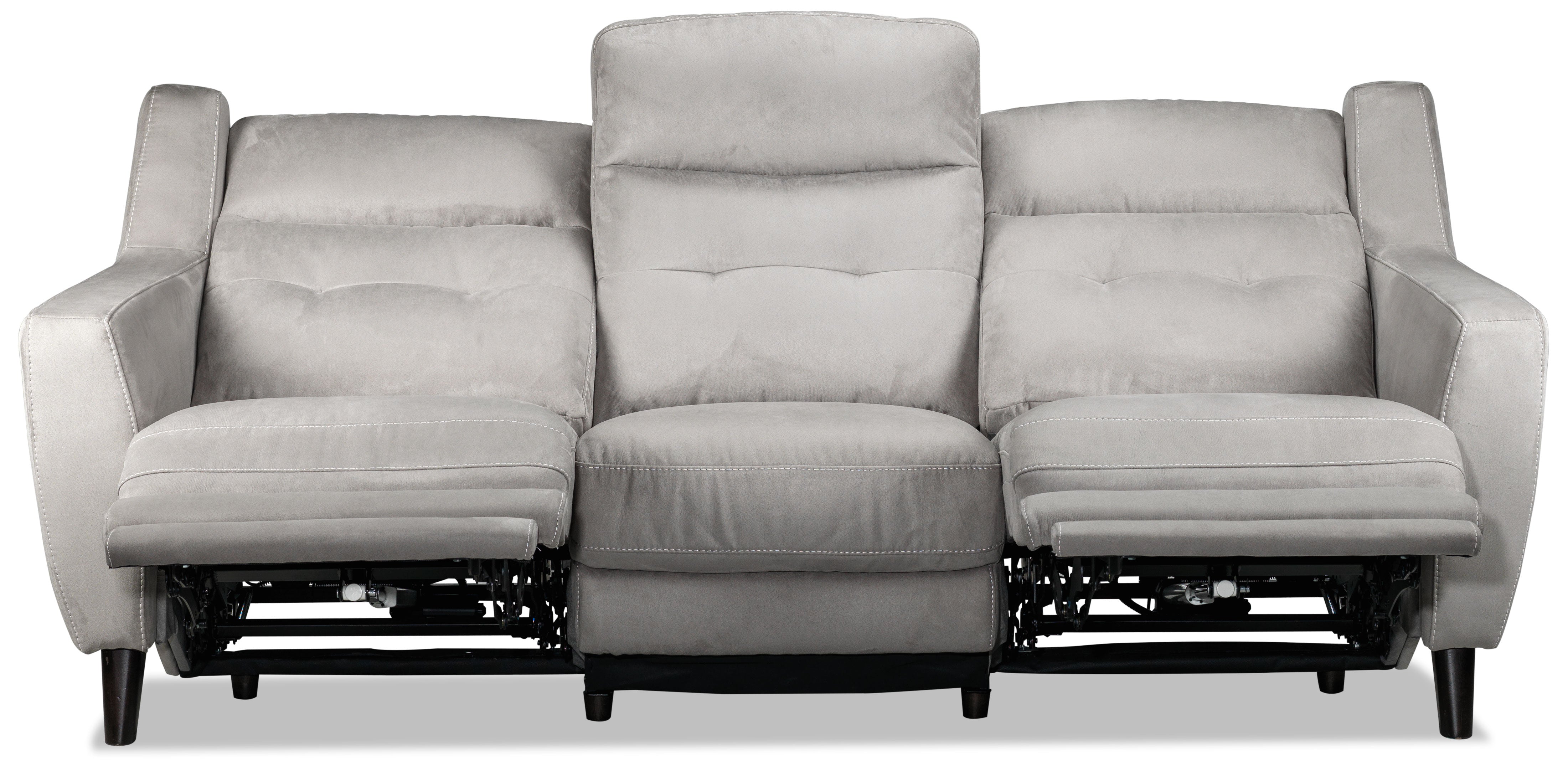 Lucas Power Reclining Sofa - Silver Grey