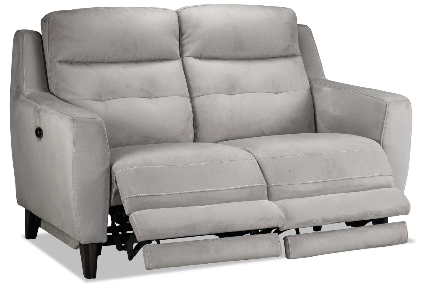 Lucas Power Reclining Loveseat - Silver Grey