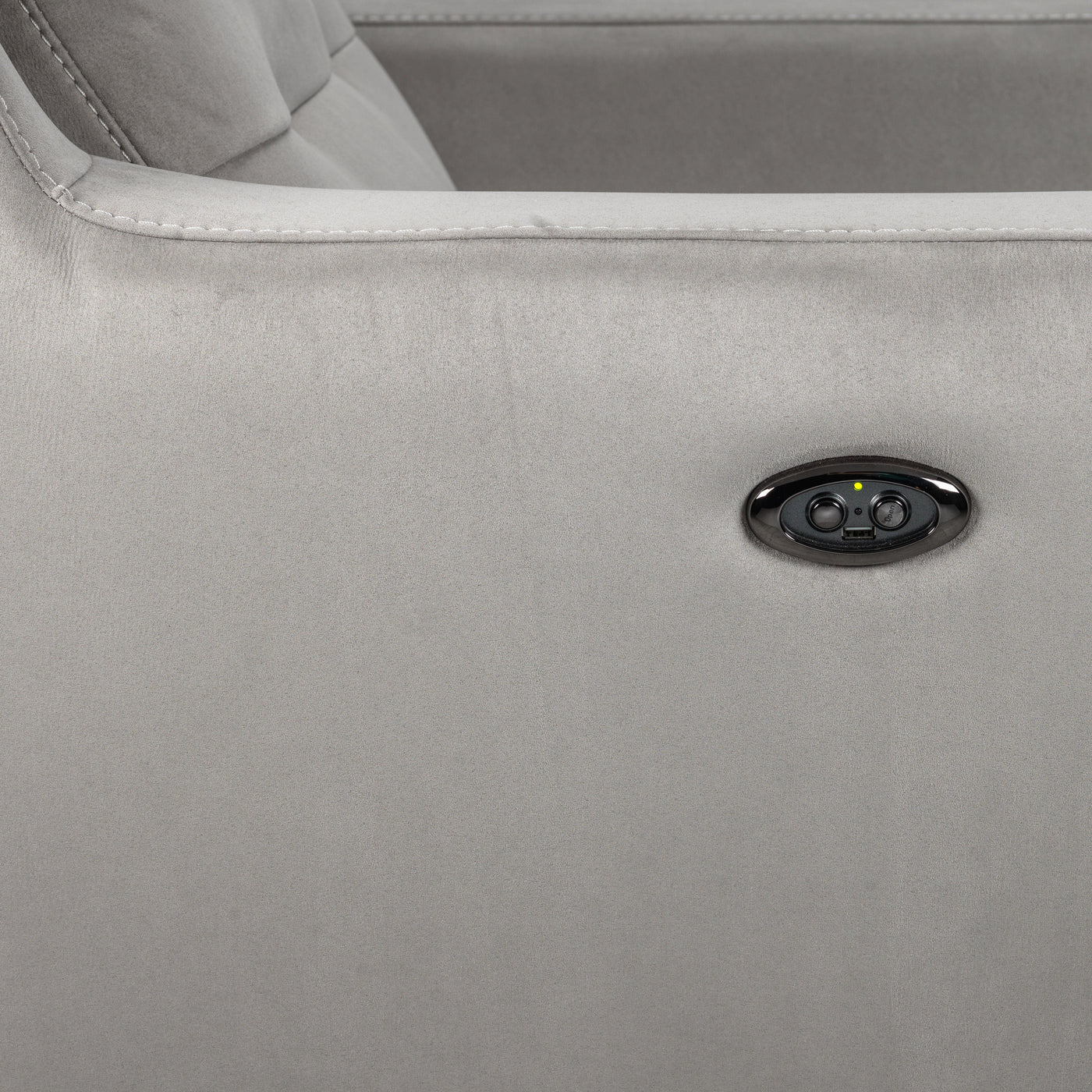 Lucas Power Reclining Sofa - Silver Grey