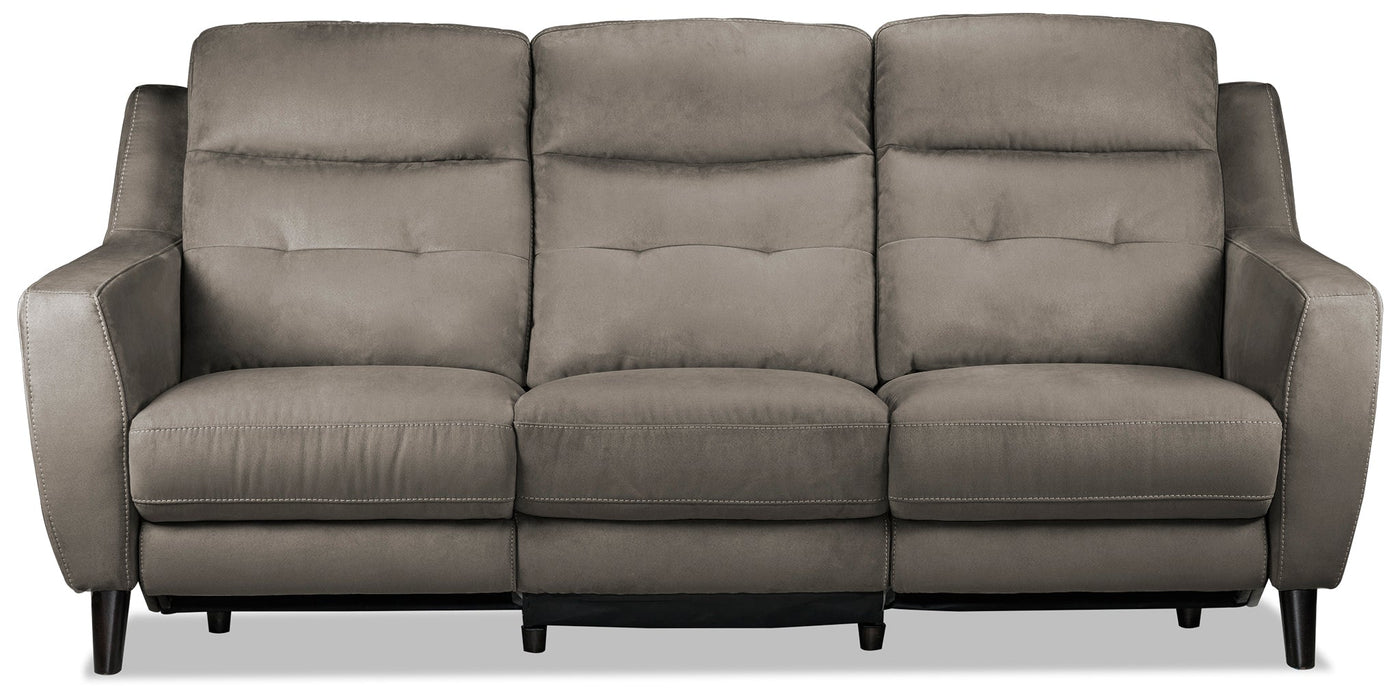 Lucas Power Reclining Sofa - Dark Grey