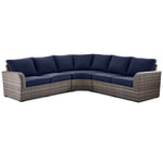 Melville Two- 3-Piece Outdoor Sectional - Navy