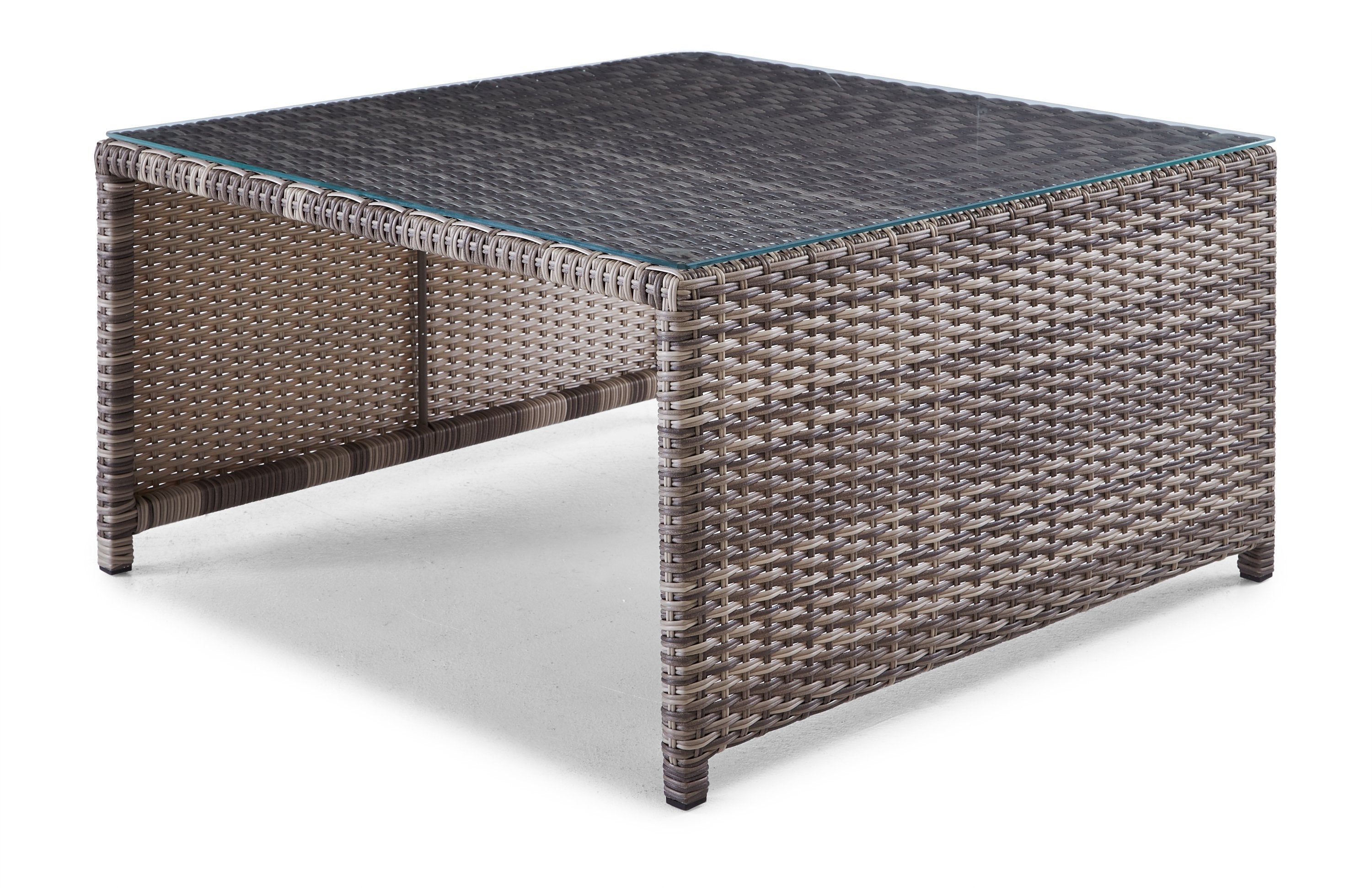 Melville Two- Outdoor Coffee Table with 2 Ottoman- Navy