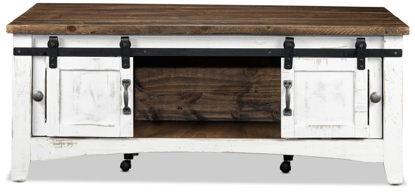 Pueblo Coffee Table - Weathered White