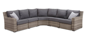 Le Mans 3-Piece Outdoor Reclining Sectional - Grey