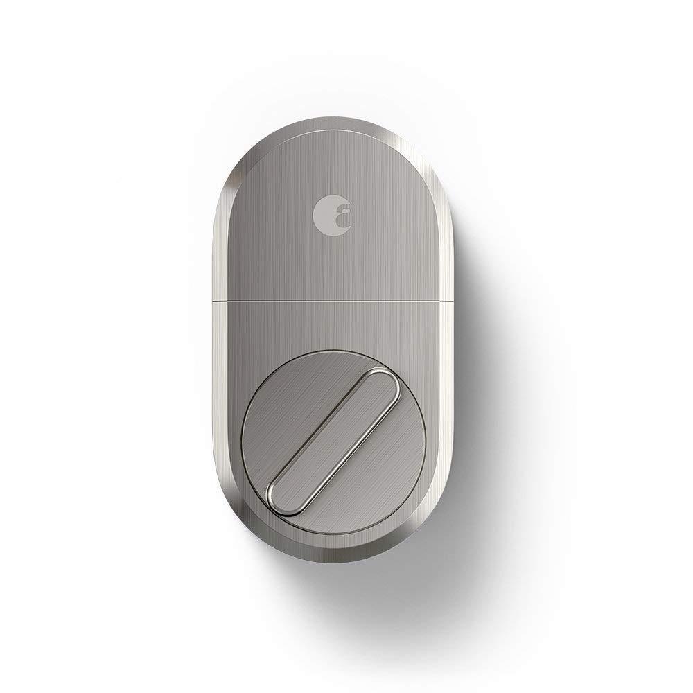 August Smart Lock + Connect (Satin Nickel) - AUG-SL04-C03-N04-C