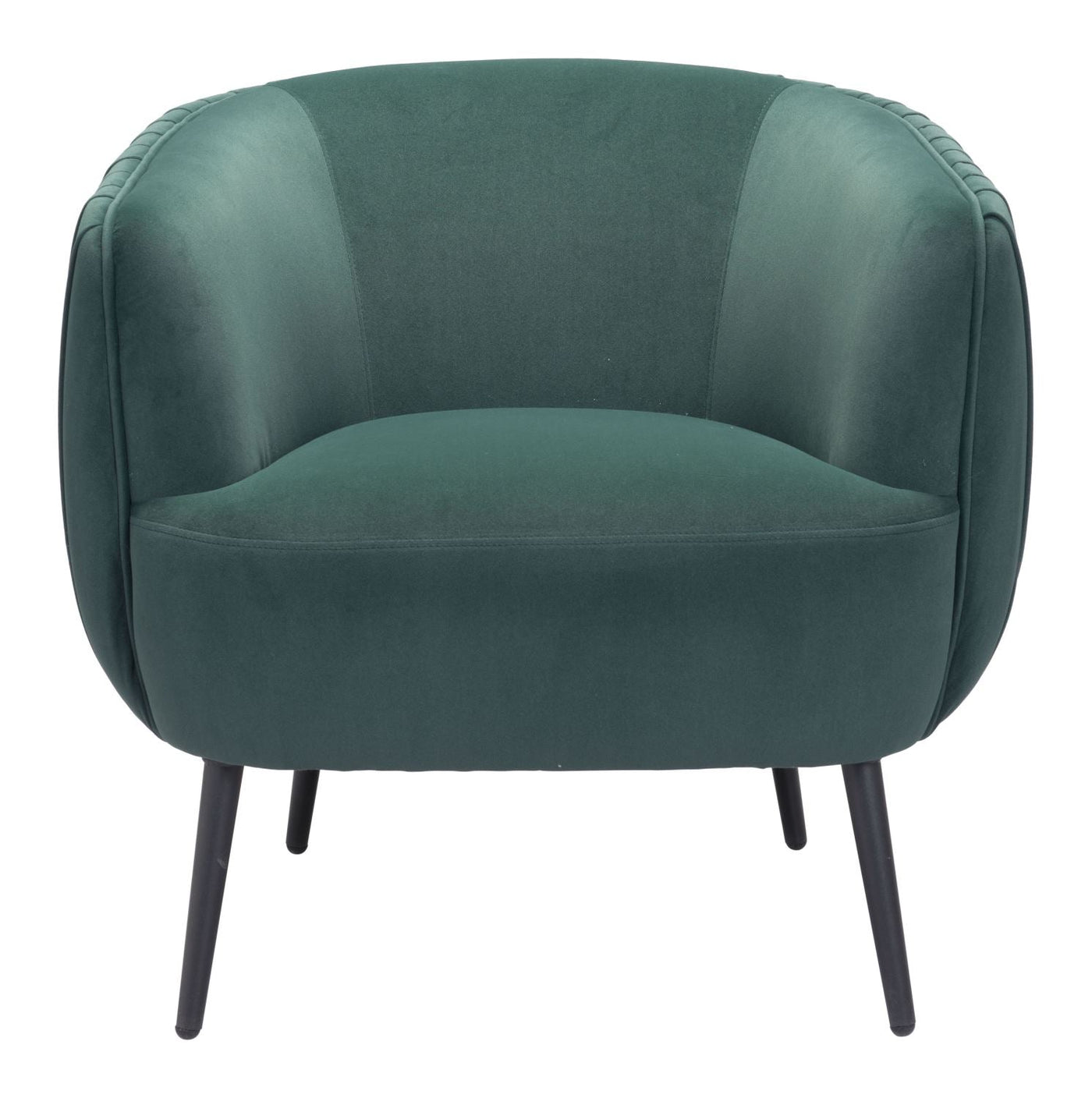 Zurri Modern Pleated Accent Chair - Bottle Green